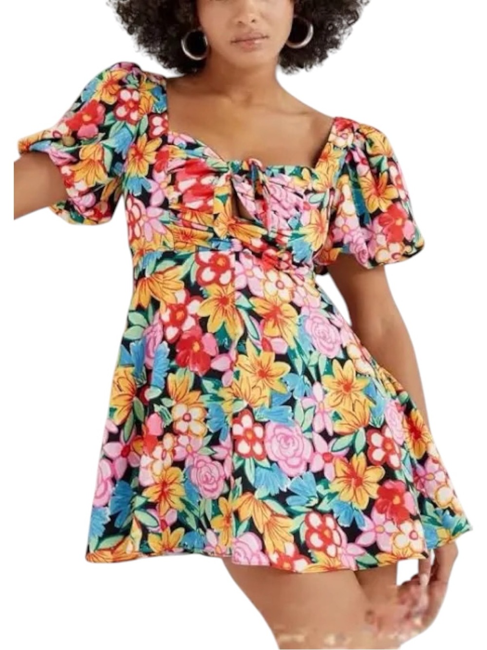 For Love and Lemons Floral Mallory Mini Dress XS